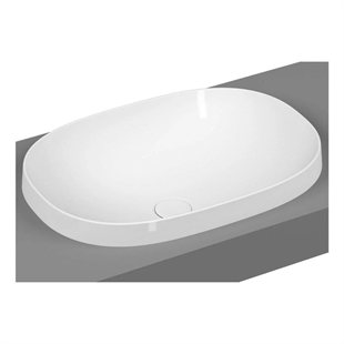 Vitra Frame 56 Cm Parlak Beyaz Tezgah Üstü Oval Lavabo
