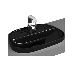 Vitra Frame 57 Cm Mat Siyah Tezgah Üstü Tv Lavabo