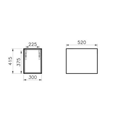 Vitra Frame Açık Dolabı 30 Cm Mat Soft Beyaz
