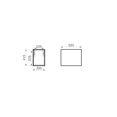 Vitra Frame Açık Dolabı 30 Cm Mat Soft Bej