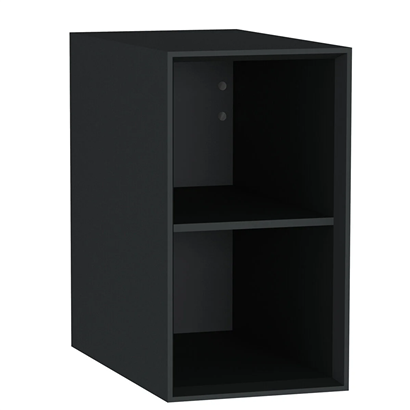 Vitra Frame Açık Dolabı 30 Cm, Raflı Mat Soft Siyah