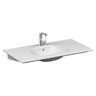 Vitra Frame Parlak Beyaz 100 Cm Etajerli Lavabo