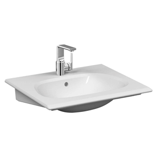 Vitra Frame Parlak Beyaz 65 Cm Etajerli Lavabo