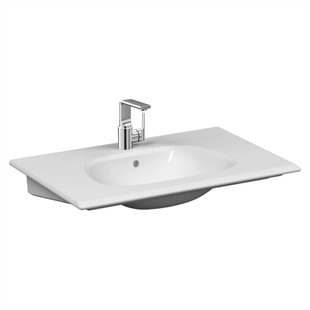 Vitra Frame Parlak Beyaz 80 Cm Etajerli Lavabo