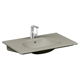 Vitra Frame Parlak Mat Bej 80 Cm Etajerli Lavabo