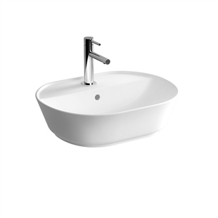 Vitra Geo Oval Tezgah Üstü Lavabo Beyaz, 55 Cm