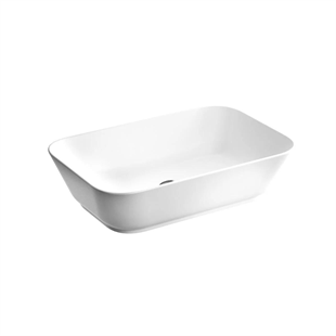 Vitra Geo Dikdörtgen Çanak Lavabo Mat Beyaz, 60 Cm
