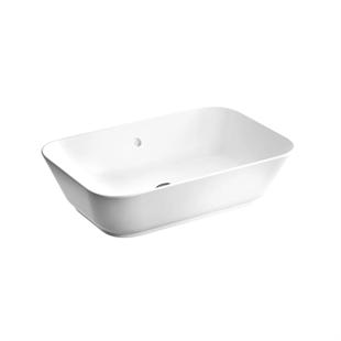 Vitra Geo Dikdörtgen Çanak Lavabo Parlak Beyaz, 60 Cm
