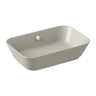 Vitra Geo Dikdörtgen Çanak Lavabo Mat Bej, 60 Cm