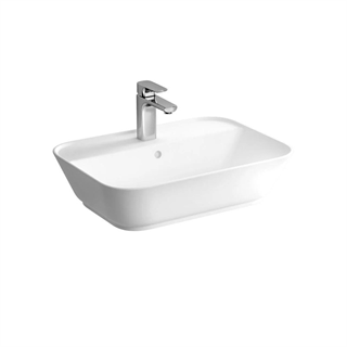 Vitra Geo Dikdörtgen Çanak Lavabo Mat Beyaz, 60 Cm