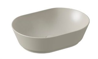 Vitra Geo Oval Çanak Lavabo Mat Bej, 55 Cm