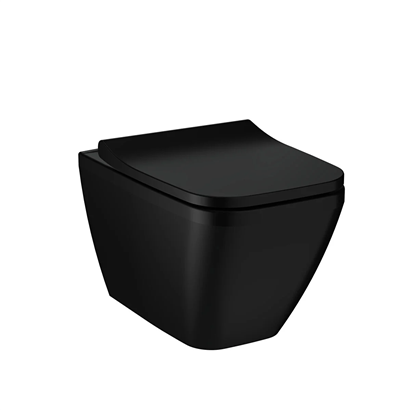 Vitra Integra Square Rim-Ex Asma Klozet Mat Siyah, 54 Cm