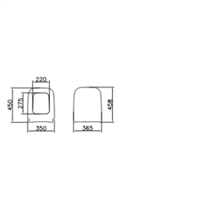 Vitra İntegra Square Yavaş Kapanır Klozet Kapağı Parlak Beyaz