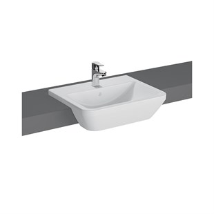 Vitra Integra Yarım Tezgah Lavabo Parlak Beyaz, 55 Cm
