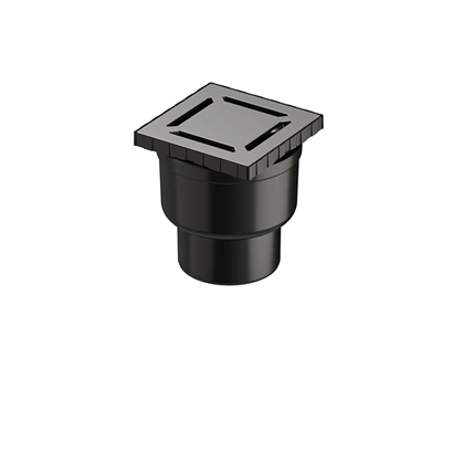 Vitra Kare Elegant 10x10 cm Duş Kanalı Alttan DK100 Mat Krom