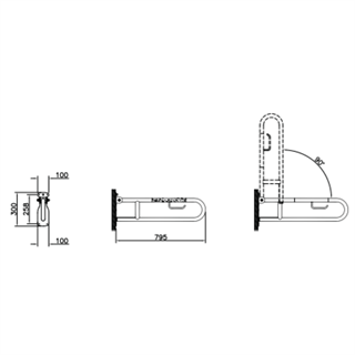 Vitra Arkitekta Katlanabilir Tutunma Barı