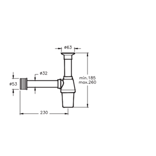 Vitra Krom Plastik Lavabo Sifonu Seti