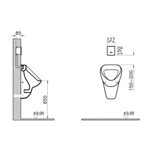 Vitra Krom Sıva Altı Fotoselli Set 2/4 L Elektrikli
