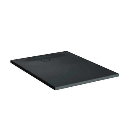 Vitra Leaf Dikdörtgen Duş Teknesi 100x80 cm, Dokulu Antrasit