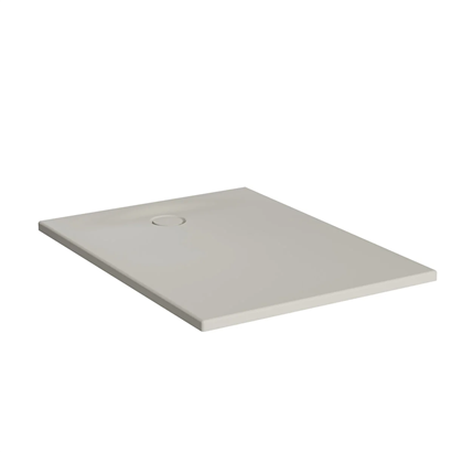 Vitra Leaf Dikdörtgen Duş Teknesi 100x80 cm, Dokulu Taupe