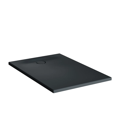 Vitra Leaf Dikdörtgen Duş Teknesi 140x90 cm, Dokulu Antrasit