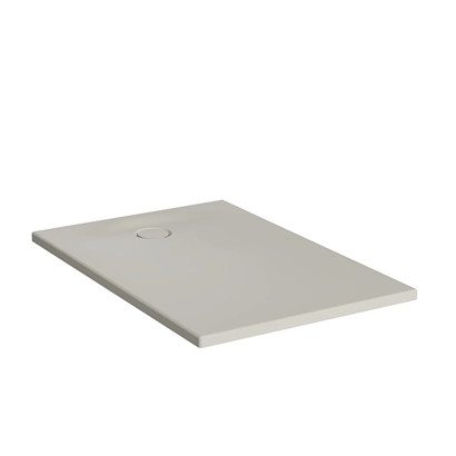 Vitra Leaf Dikdörtgen Duş Teknesi 140x90 cm, Dokulu Taupe