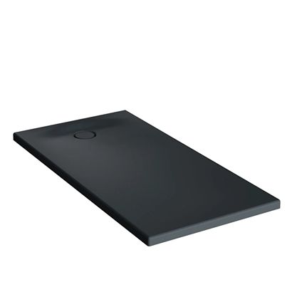 Vitra Leaf Dikdörtgen Duş Teknesi 140x75 cm, Dokulu Antrasit