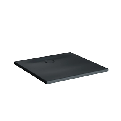 Vitra Leaf Dikdörtgen Duş Teknesi 90x80 cm, Dokulu Antrasit