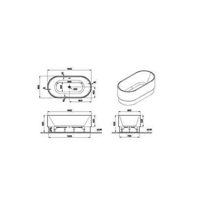 Vitra Life Cocoon 160x80 cm Özel Küvet
