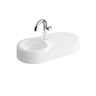 Vitra Liquid Asimetrik Lavabo, 80 Cm