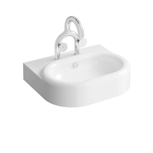 Vitra Liquid Beyaz Lavabo, 60 Cm Çift Armatür Delikli, Su Taşma Delikli