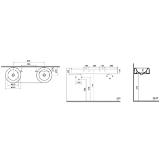 Vitra Liquid Lavabo 120 Cm