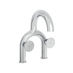 Vitra Liquid Lavabo Bataryası (2 Delikli Lavabolar İçin), Krom 