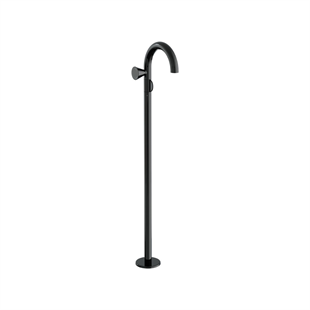 Vitra Liquid Lavabo Bataryası Yerden, Soldan Kullanım, Parlak Siyah