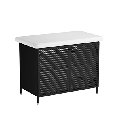 Vitra Liquid Lavabo Dolabı 100 Cm, Metal Kapaklı Ayaklı