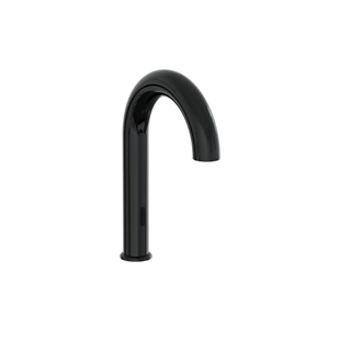Vitra Liquid Temassız Lavabo Bataryası (Pilli - Çift Su Girişli), Parlak Siyah