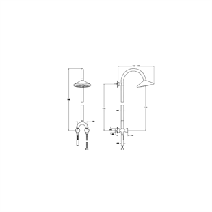 Vitra Liquid Termostatik Duş Sistemi Krom