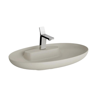 Vitra Memoria Mat Bej Oval Lavabo 75 Cm