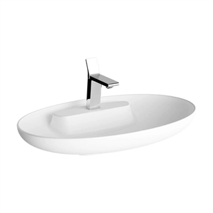 Vitra Memoria Mat Beyaz Oval Lavabo 75 Cm