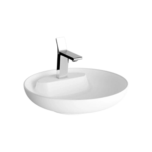 Vitra Memoria Mat Beyaz Yuvarlak Lavabo 50 Cm