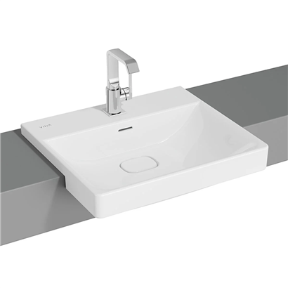 Vitra Metropole Beyaz Yarım Tezgah Lavabo 55 Cm