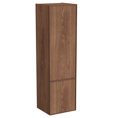 Vitra Metropole Edge Boy Dolabı 35 Cm, Cam Kapaklı, KısaSiyah Meşe, Sağ