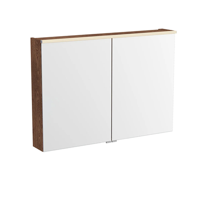 Vitra Metropole Edge Dolaplı Ayna 100 Cm, Aydınlatmalı Sensörlü, Ceviz
