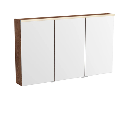 Vitra Metropole Edge Dolaplı Ayna 120 Cm, Aydınlatmalı Sensörlü, Ceviz