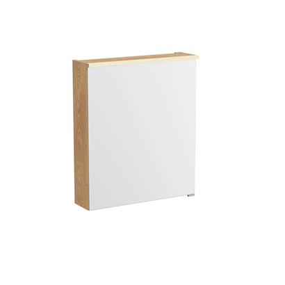 Vitra Metropole Edge Dolaplı Ayna 60 Cm, Aydınlatmalı Sensörlü, Açık Meşe, Sol