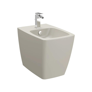 Vitra Metropole Mat Bej Duvara Tam Dayalı Yerden Bide, 54 Cm