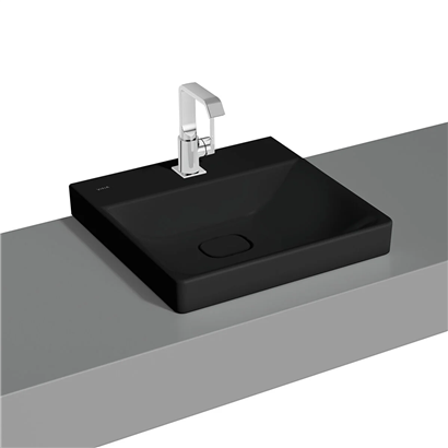 Vitra Metropole Mat Siyah Çanak Lavabo 50 Cm