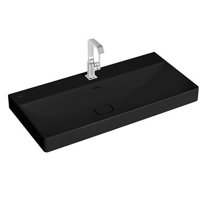 Vitra Metropole Mat Siyah Lavabo 100 Cm