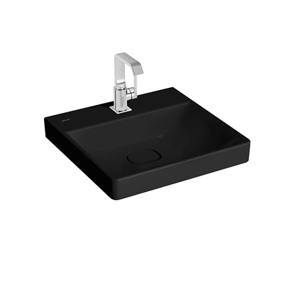 Vitra Metropole Mat Siyah Lavabo 50 Cm