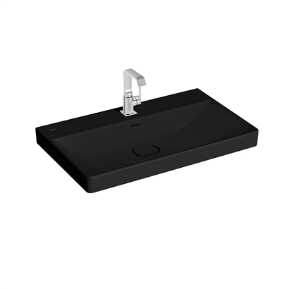 Vitra Metropole Mat Siyah Lavabo 80 Cm